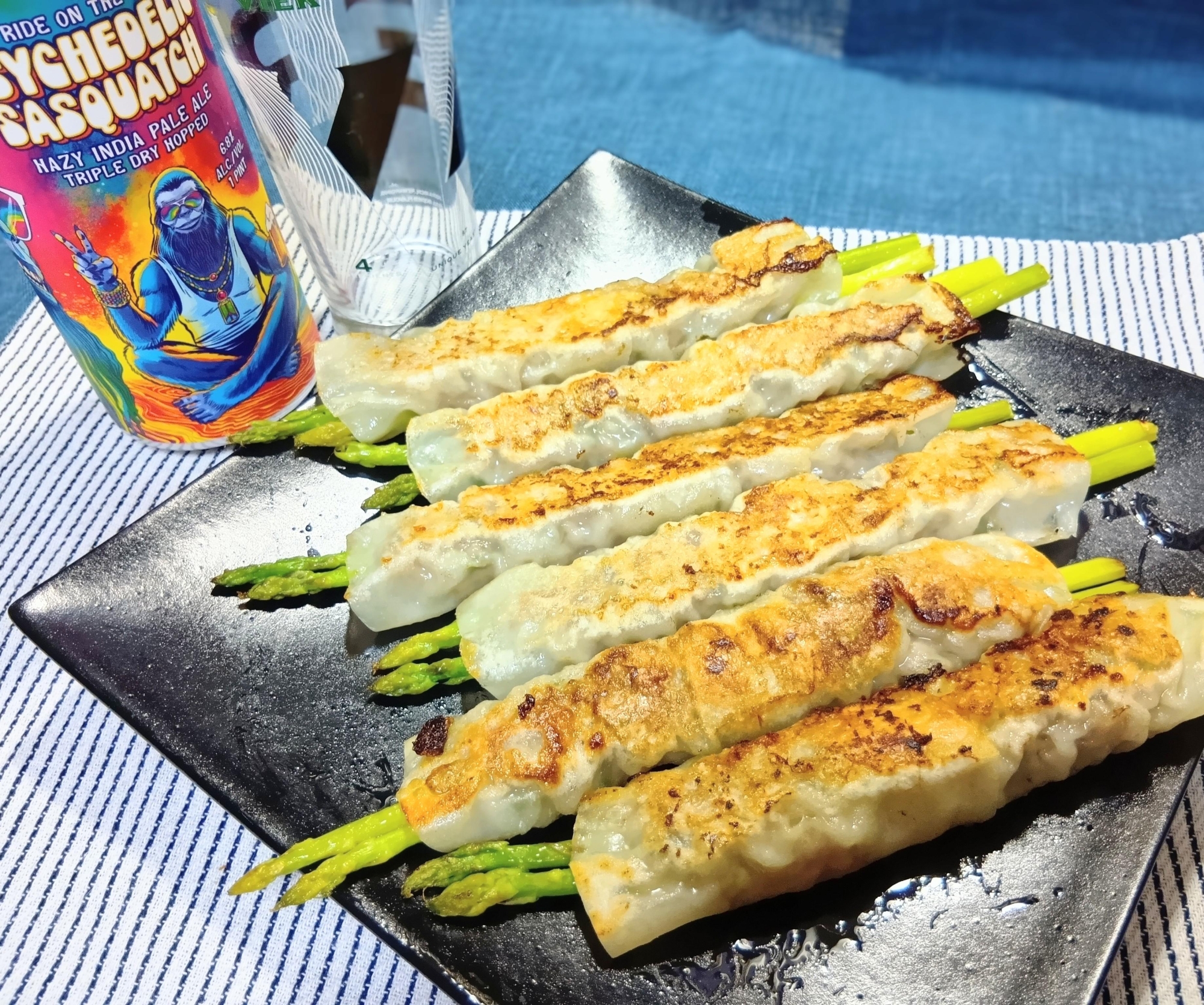 アスパラの長～～い棒餃子