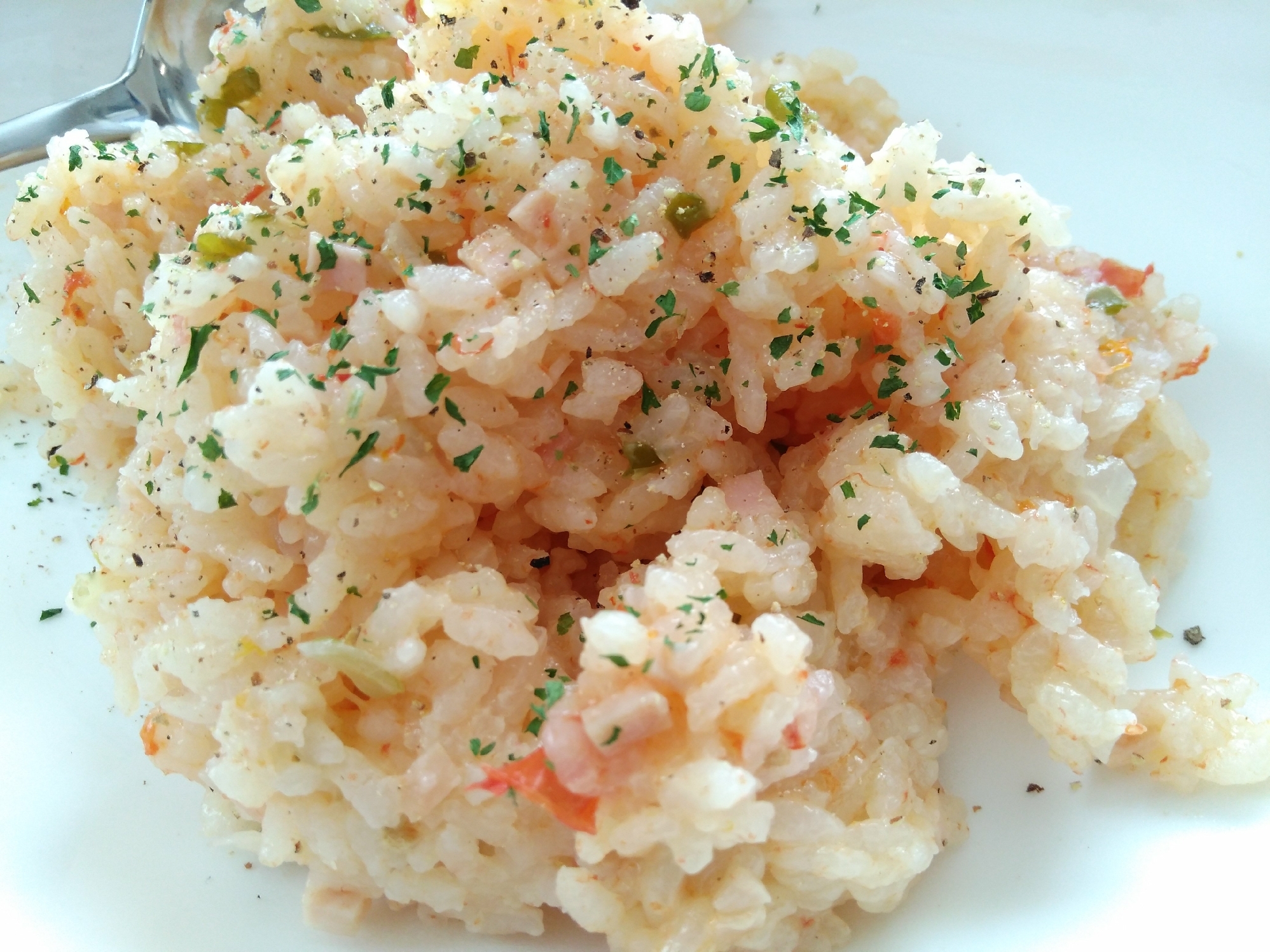 炊飯器で★「ベーコンとキャベツのピラフ」簡単♡