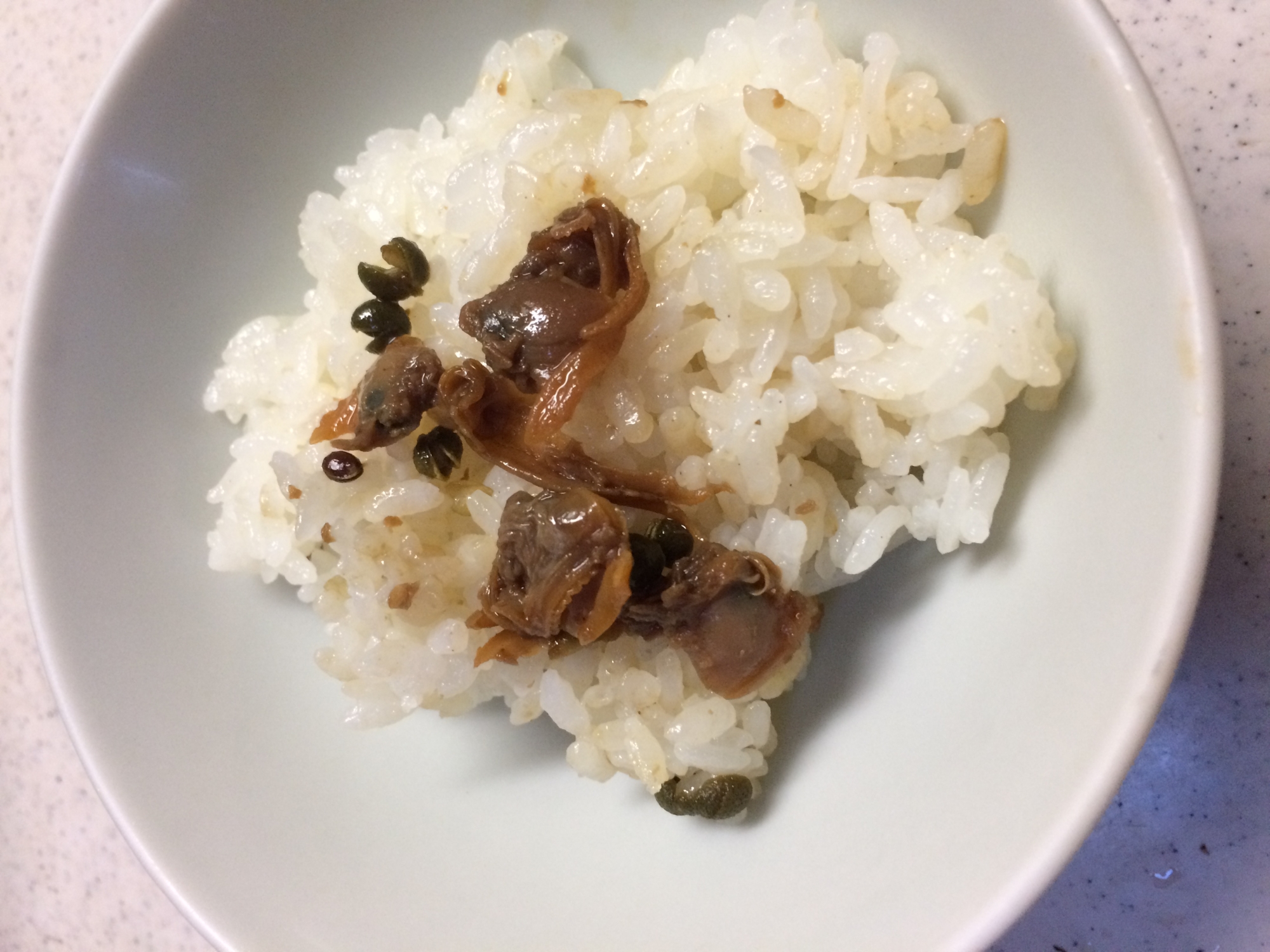 煮アサリまぜご飯