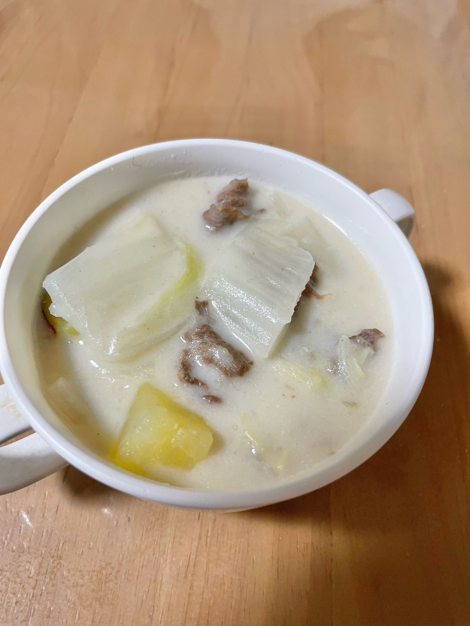 レンコンとさつま芋のシチュー