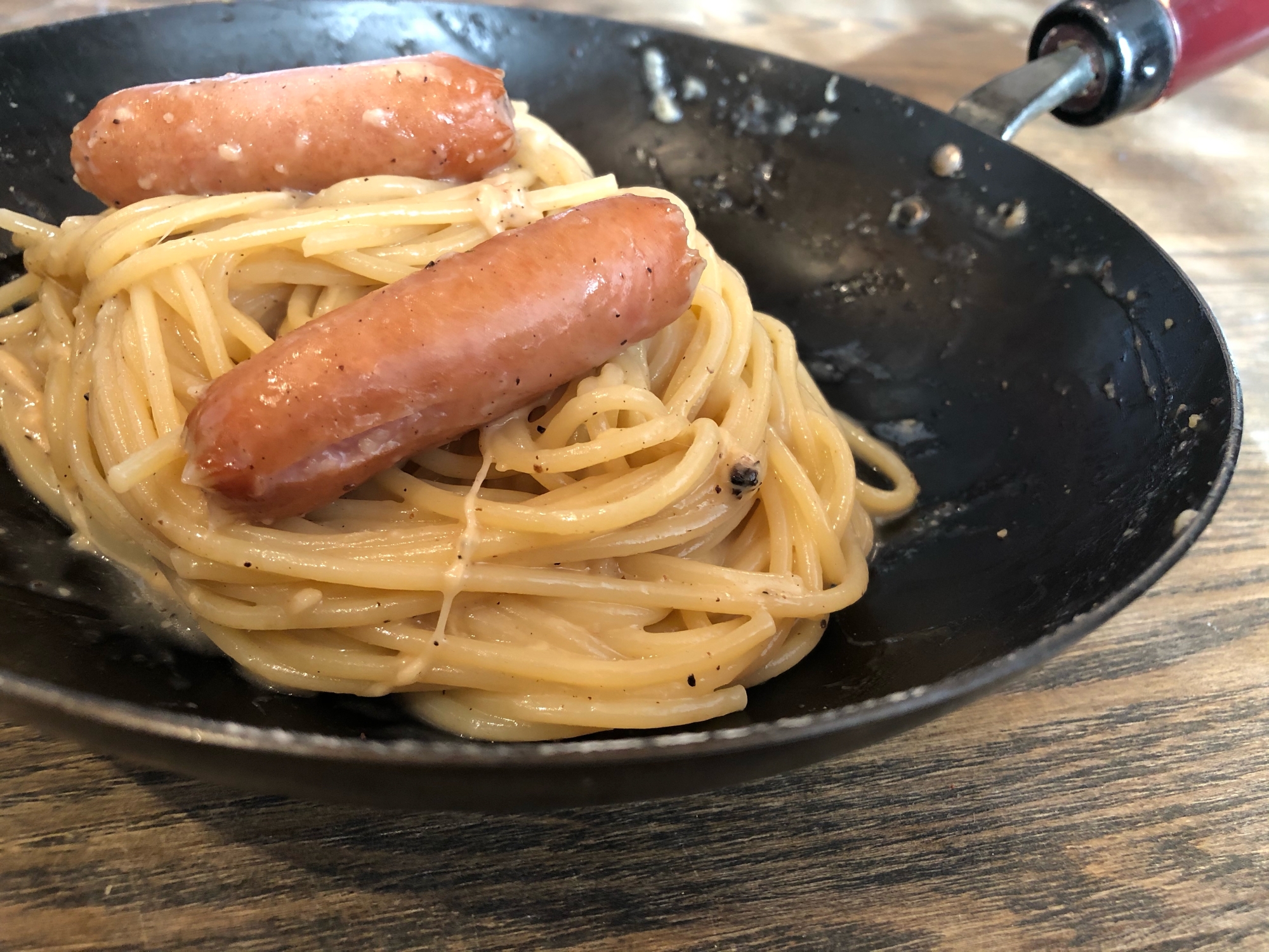 ワンパンで作るカチョエペペ