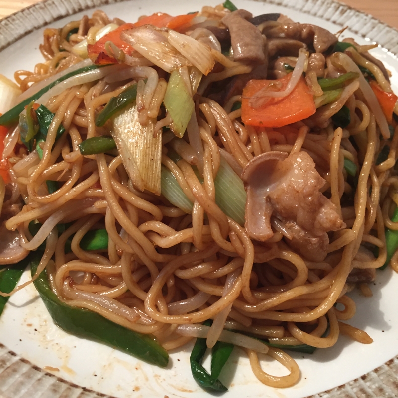 ホルモン焼きそば