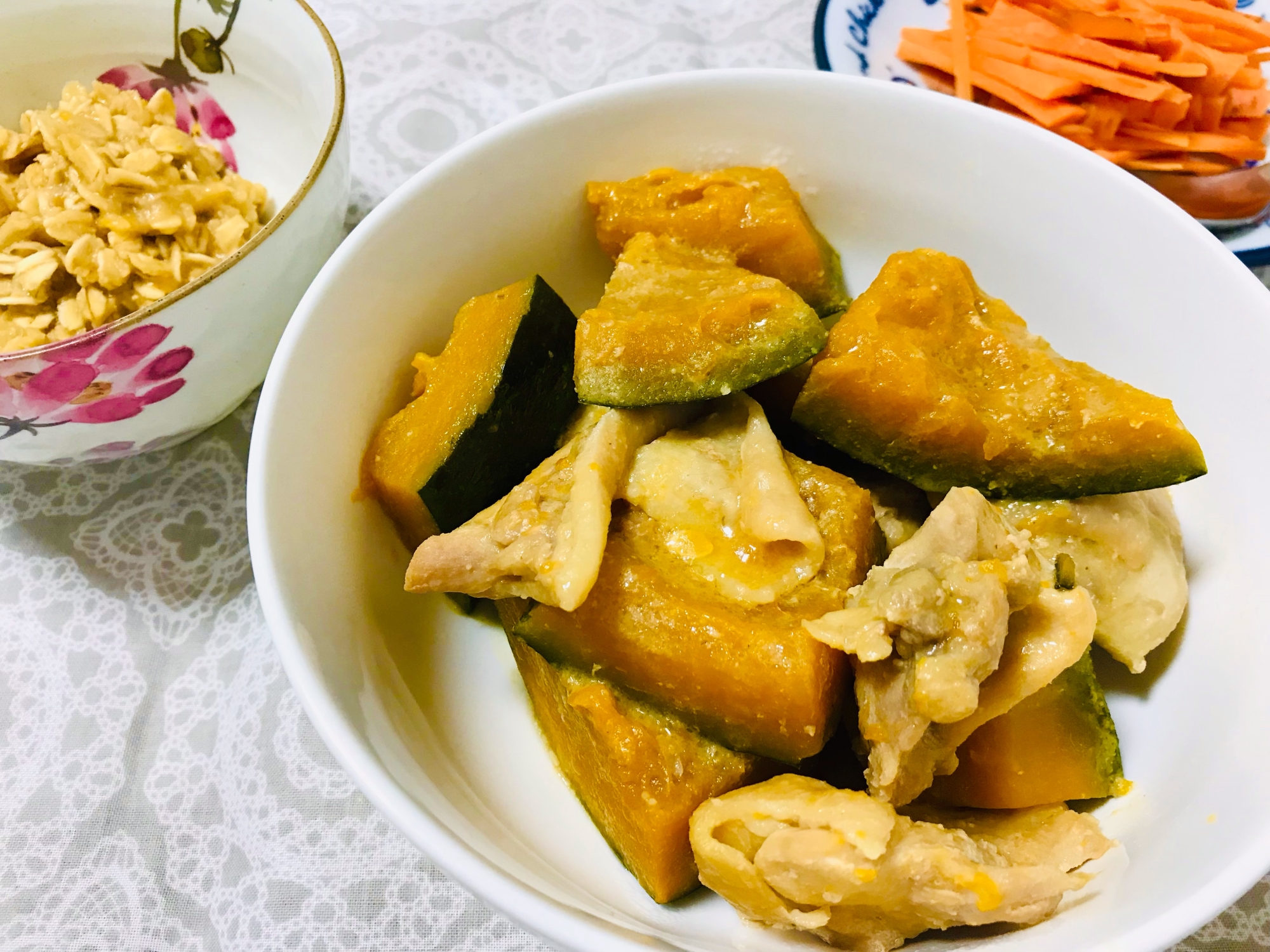 かぼちゃと鶏肉の味噌バター煮