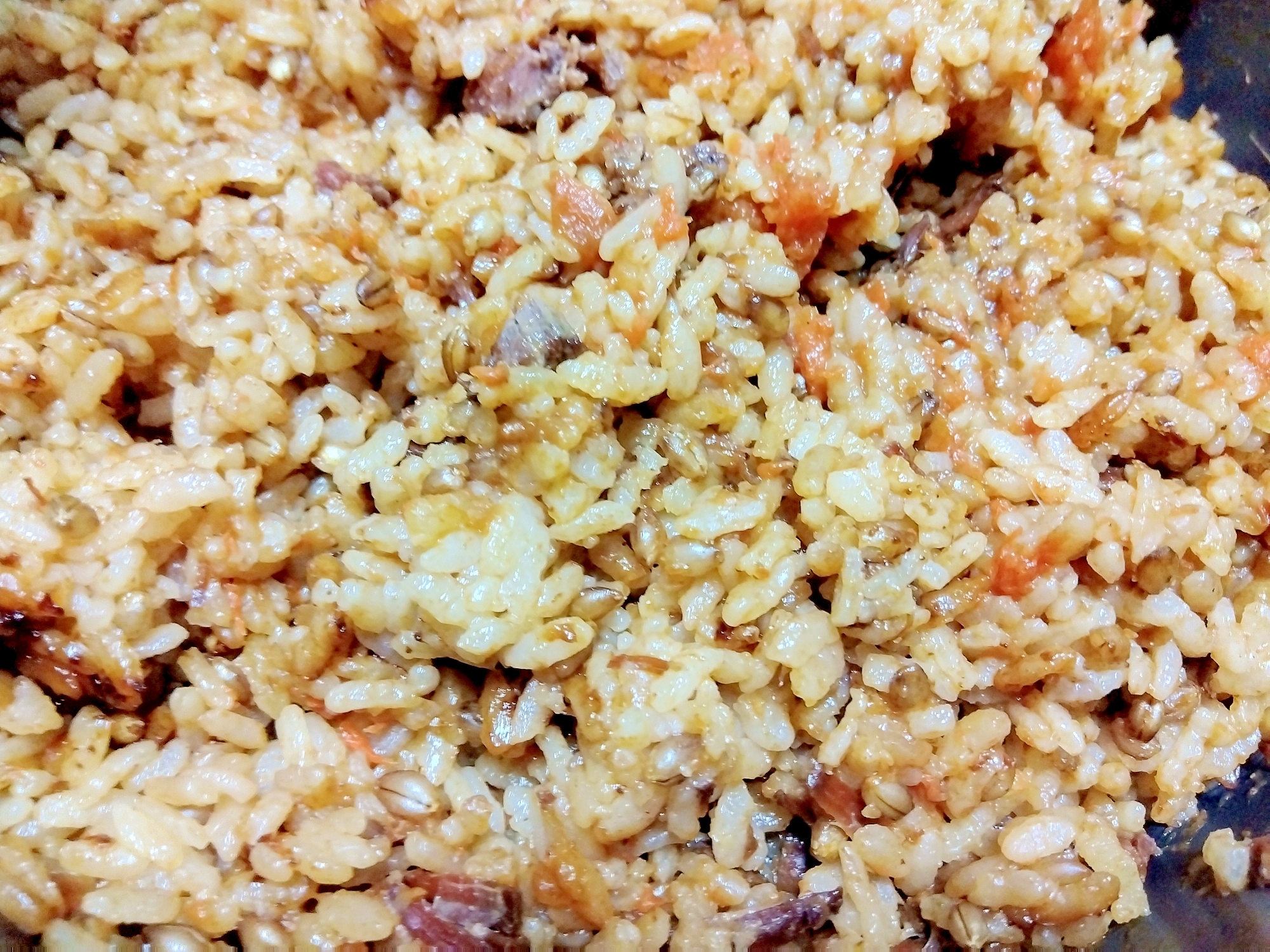 レトルトアレンジ✿⁠炊飯器で✿ビーフシチューピラフ