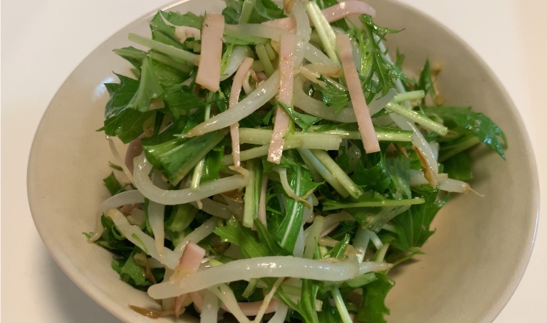 もやしと水菜の中華サラダ