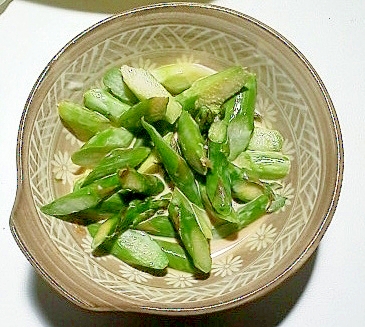 アスパラの醤油マヨ和え