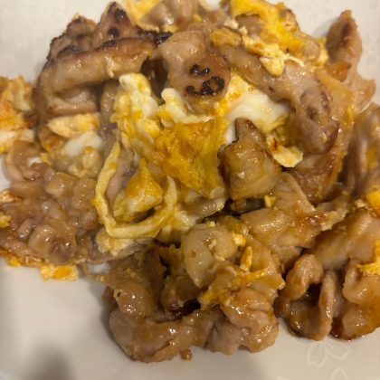 これだけでいいんだ！豚と卵の炒め物