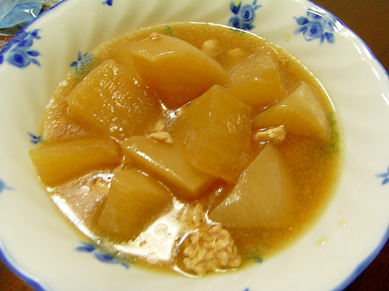 大根と鶏ひき肉のとろみあんかけ煮