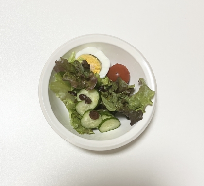 ゴーヤ入り野菜サラダ♡甘いレーズンも