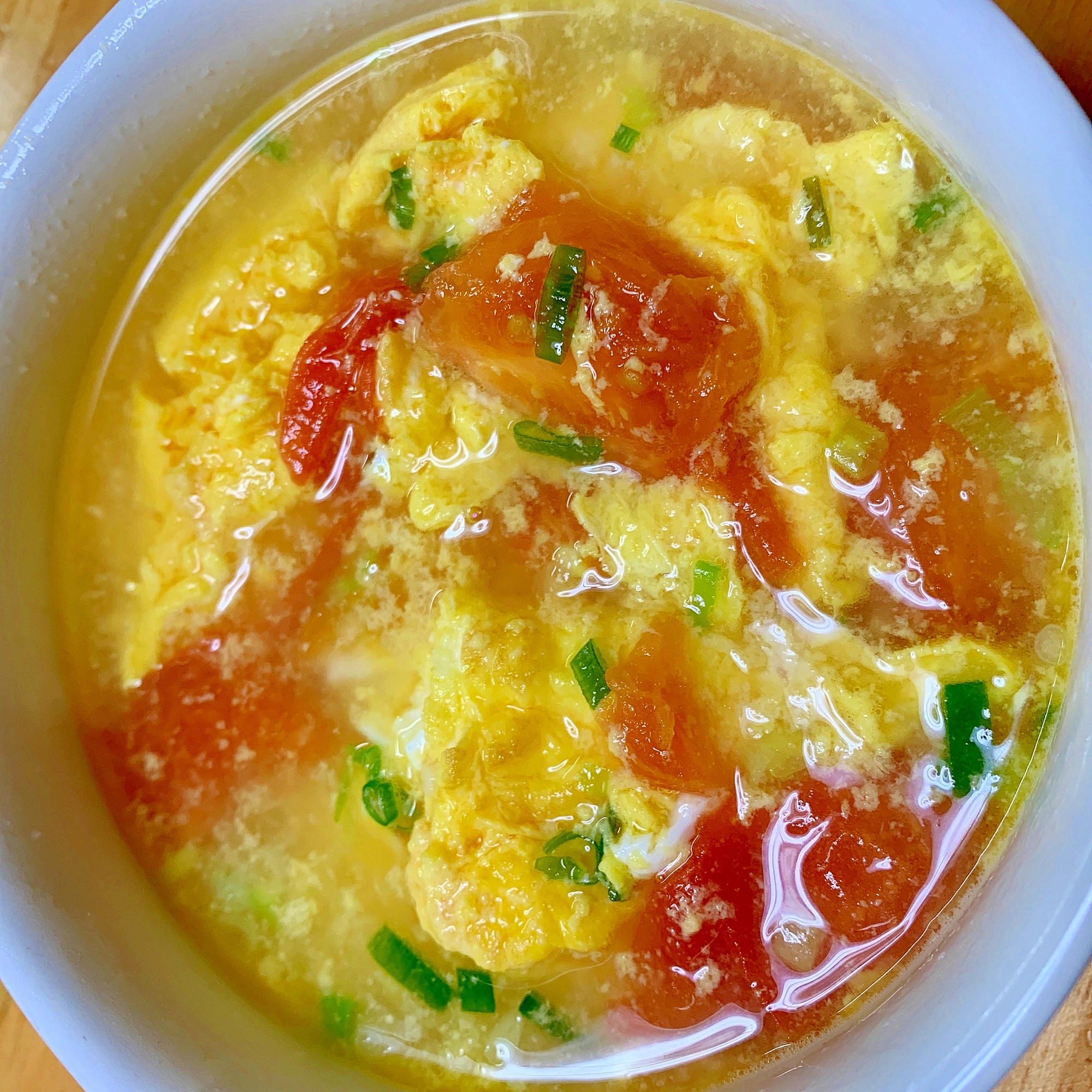 ☆卵焼きとトマトの中華スープ☆