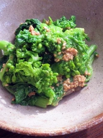 菜の花の辛子あえ