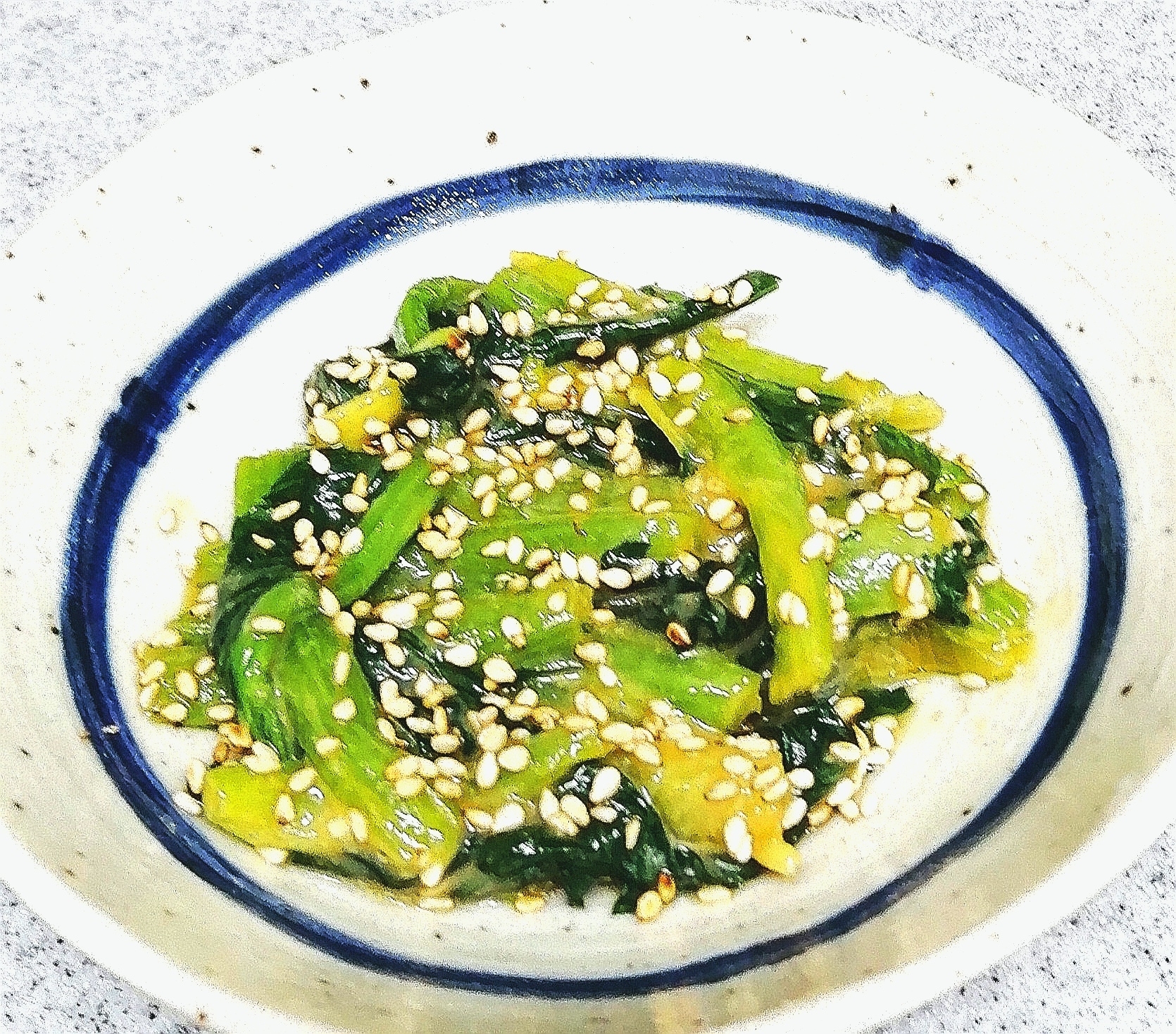 小松菜の味噌ナムル