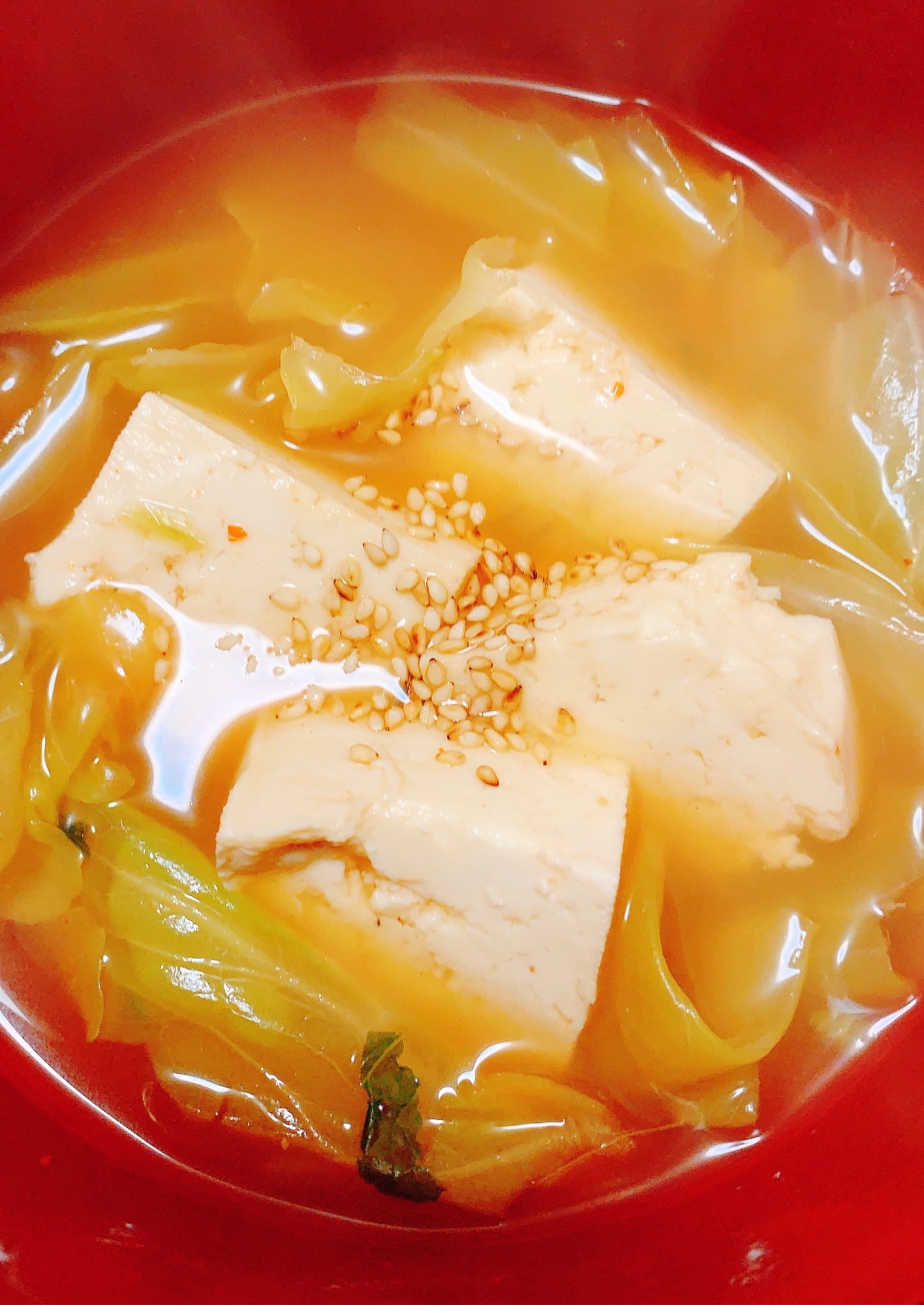 シンプル食材5つで作る☆スンドゥブ風スープ