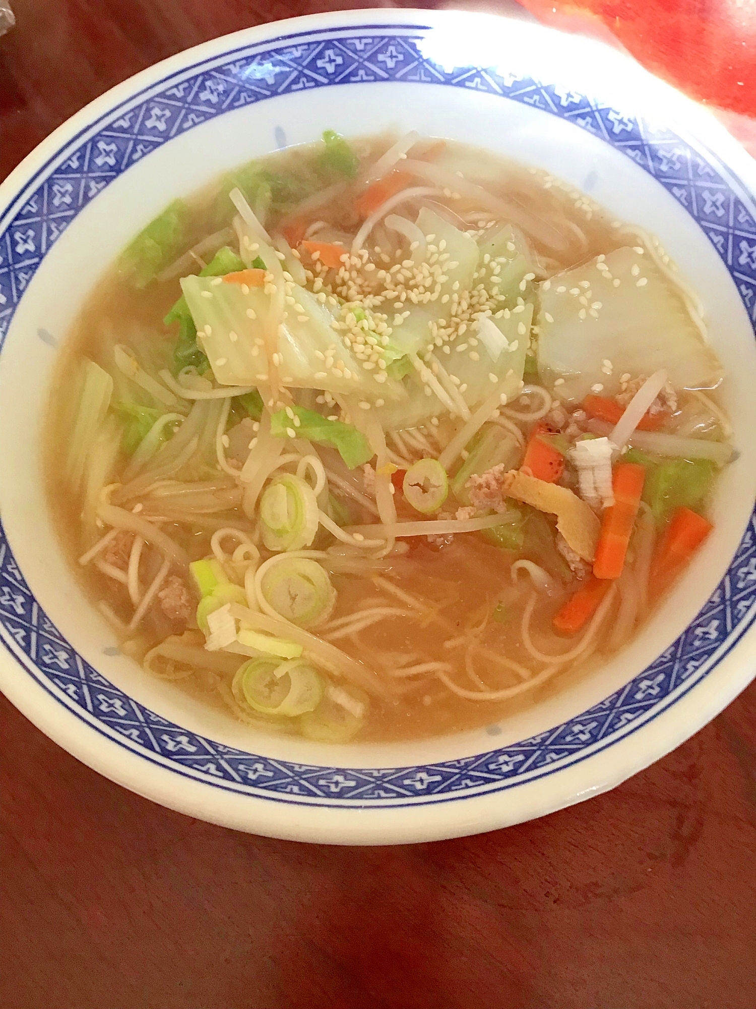 野菜たっぷり柔麺。