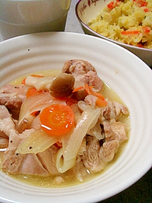 チキンコンソメ煮込み　～スープも飲み干して♪～