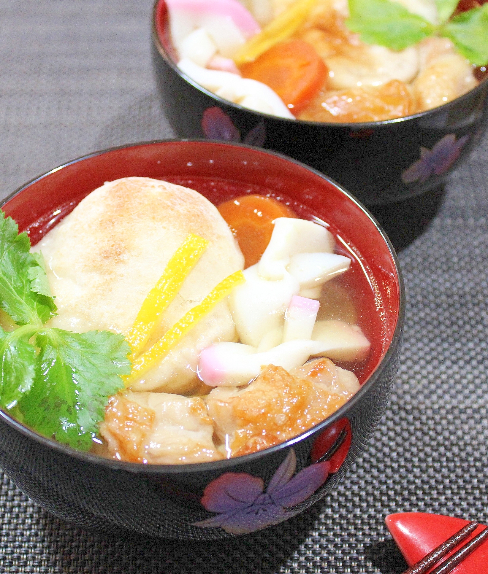 マ・ローニエプロ☆こんがり鶏肉と焼き餅のお雑煮