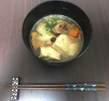 ネギ豆腐鍋