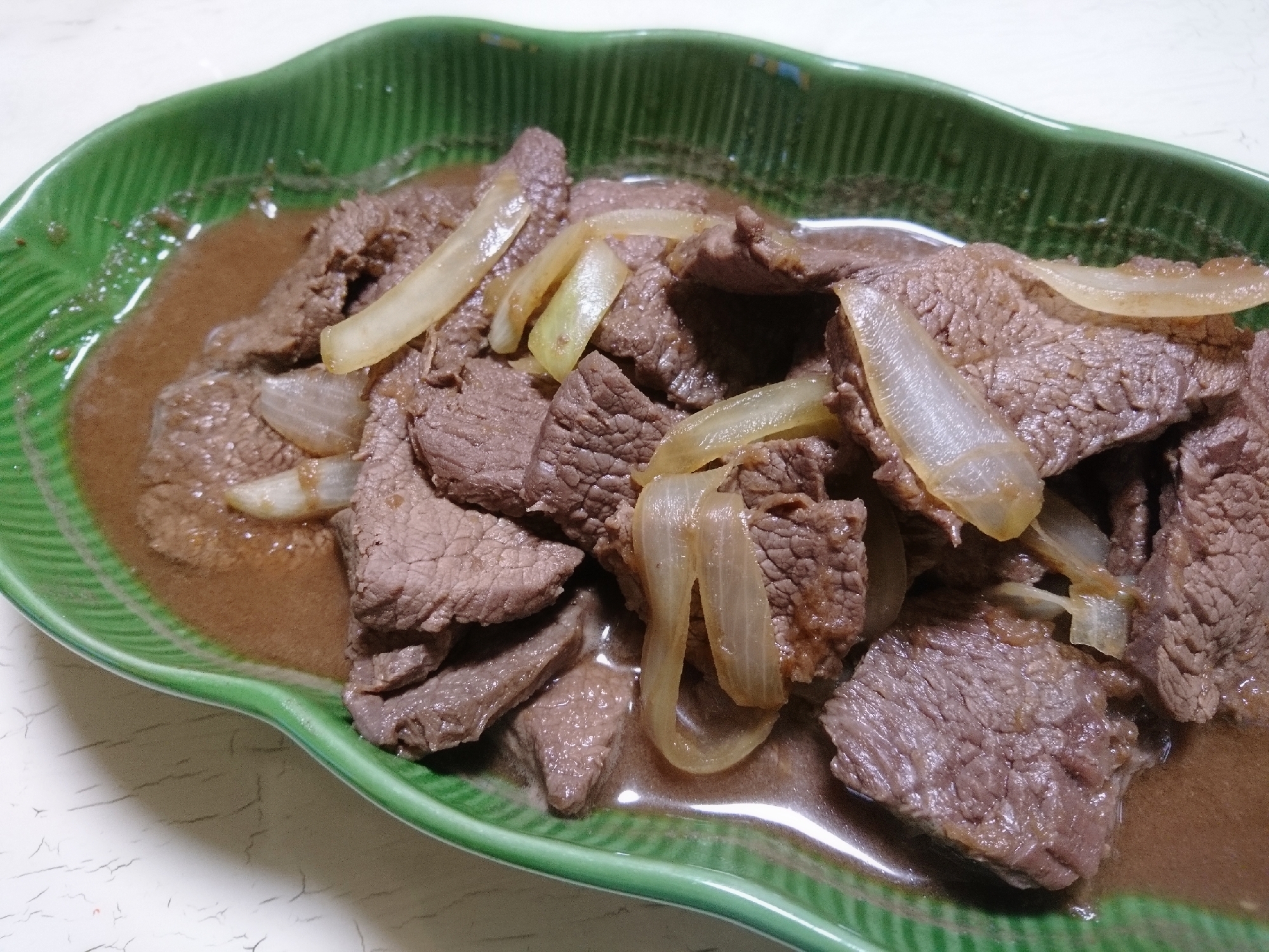 鹿肉のロースの味付け焼き