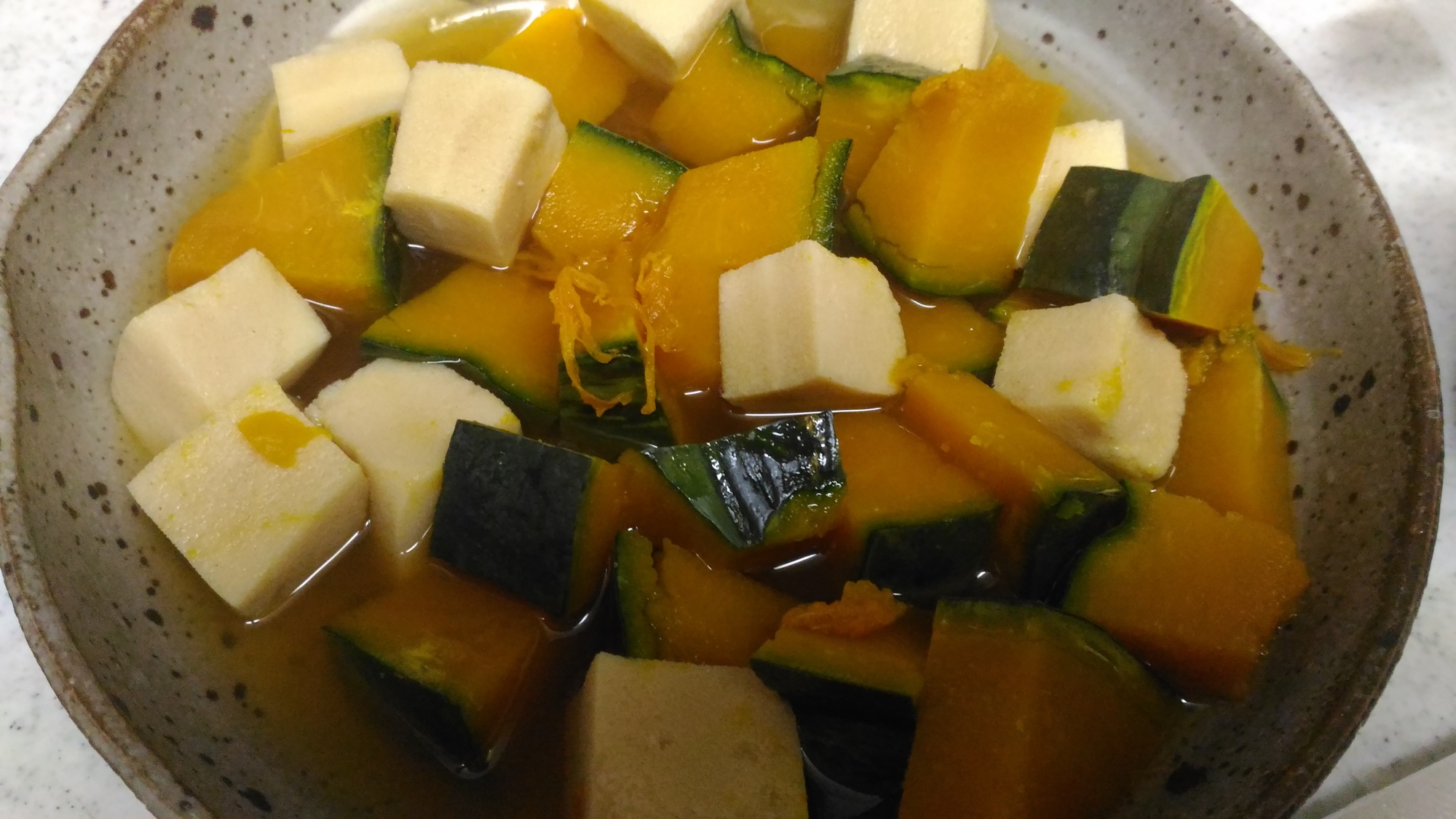 南瓜と高野豆腐のレンジ煮