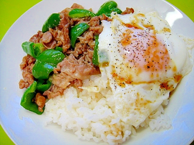 スタミナ源たれで☆焼肉目玉丼