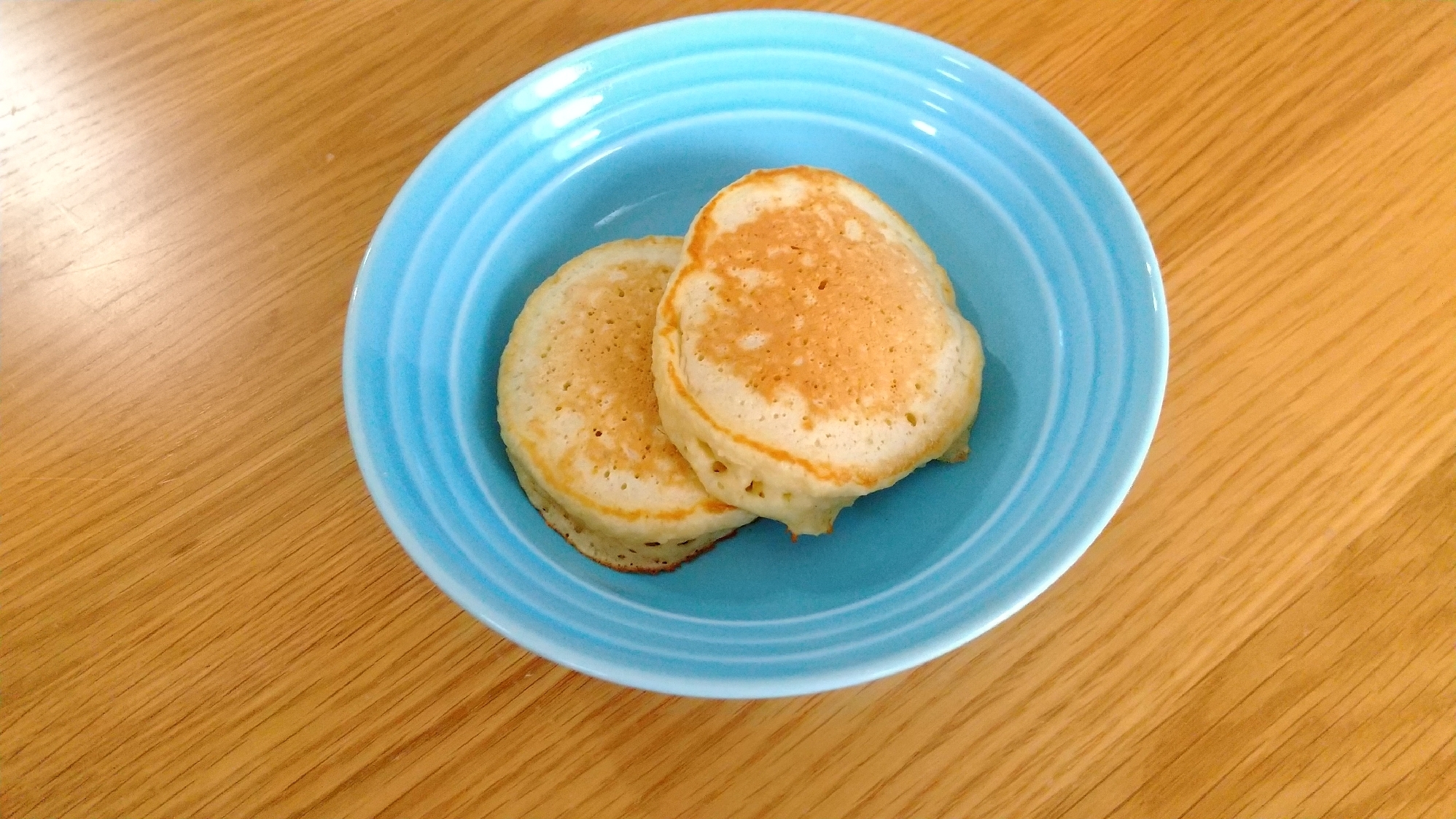 ふわふわ♡もちもちリンゴのホットケーキ♪