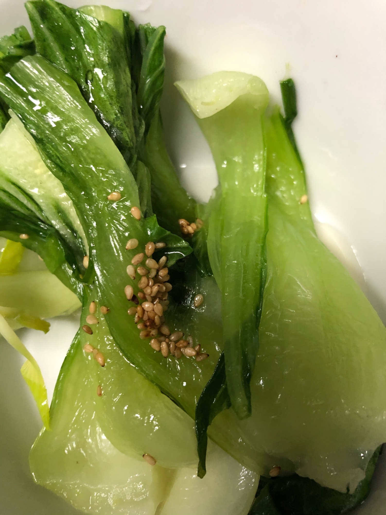 塩とごま油だけで美味しい！青梗菜！