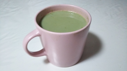 豆乳で作るソイ抹茶ラテ