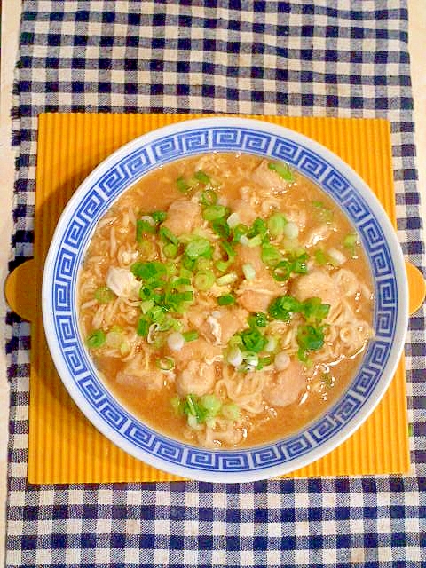 麩と卵の味噌ラーメン♪