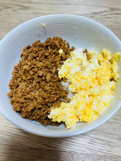 レシピ通りに作ったら甘くて美味しいそぼろ丼が出来ました！簡単なのに子供には大人気です！ありがとうございます！