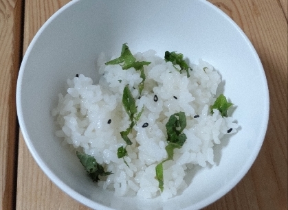 青じそごまつゆかけご飯