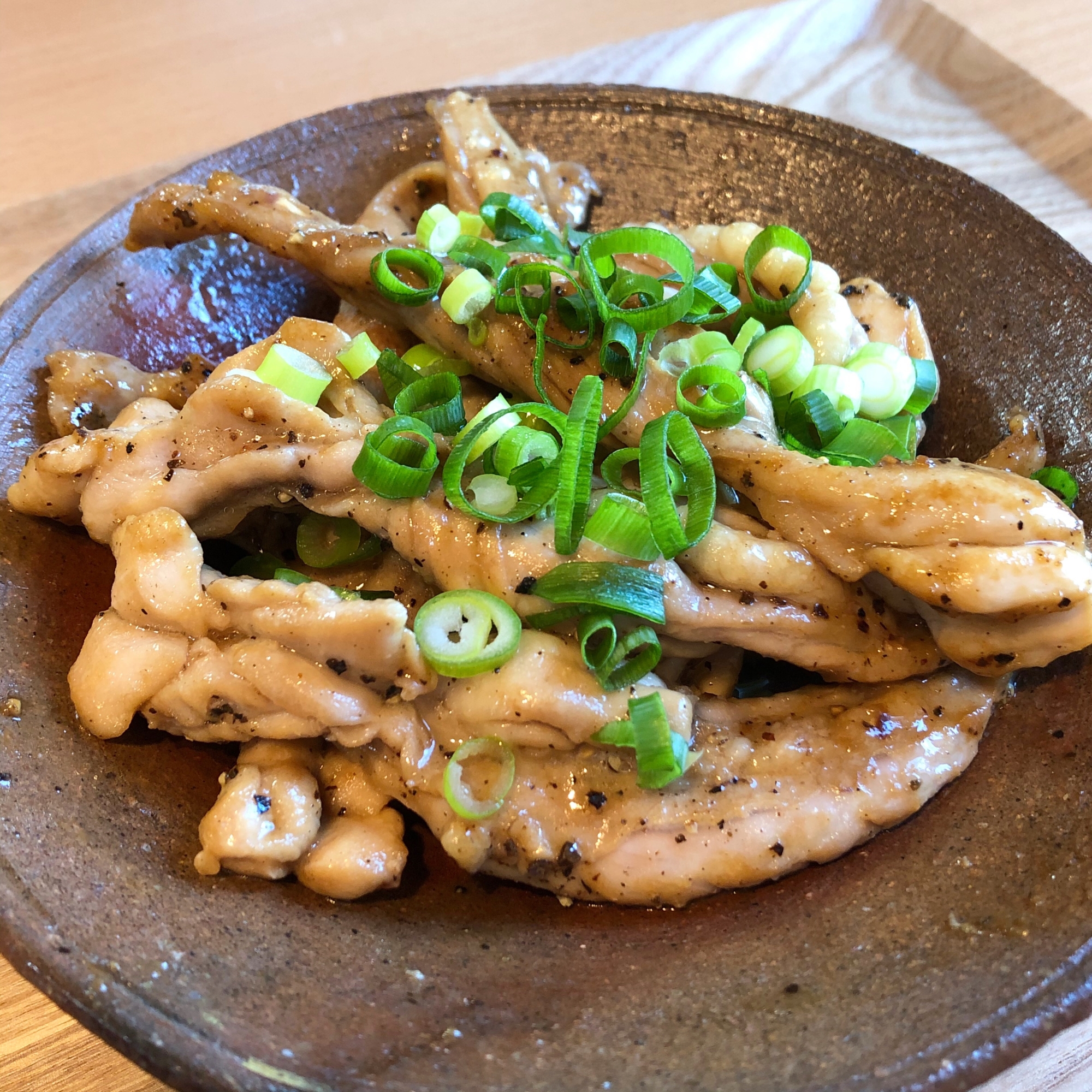 せせりのバター醤油炒め