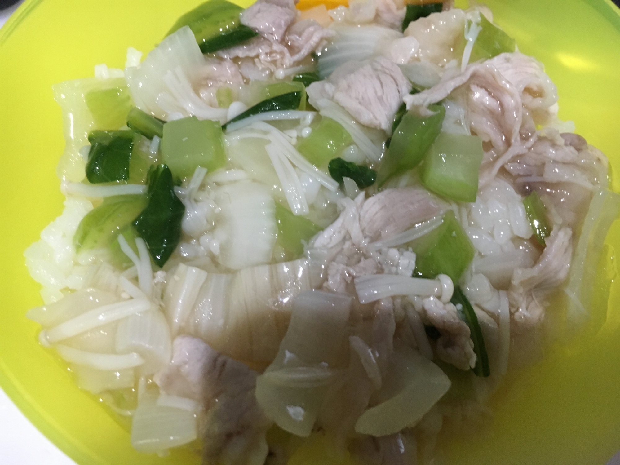 離乳食 完了期 豚とお野菜のトロトロ丼。