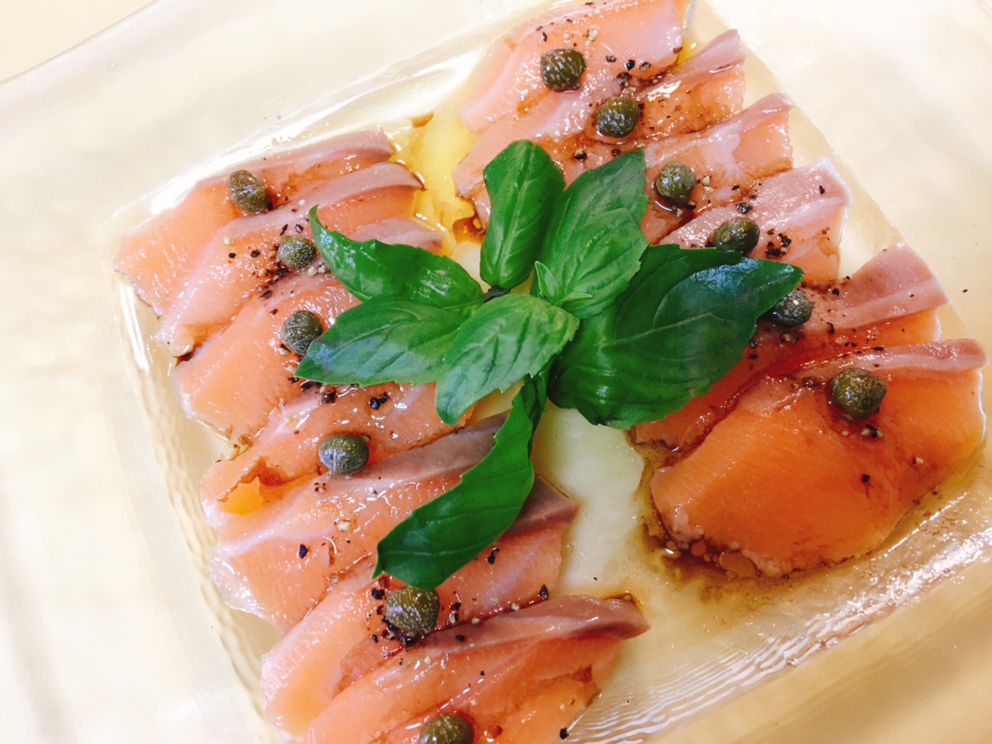 サーモンカルパッチョ レシピ 作り方 By Tsu2ya8 楽天レシピ