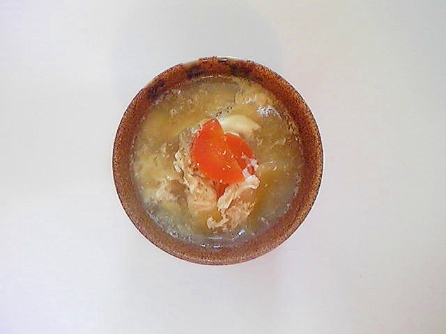 すき煮で卵白スープ