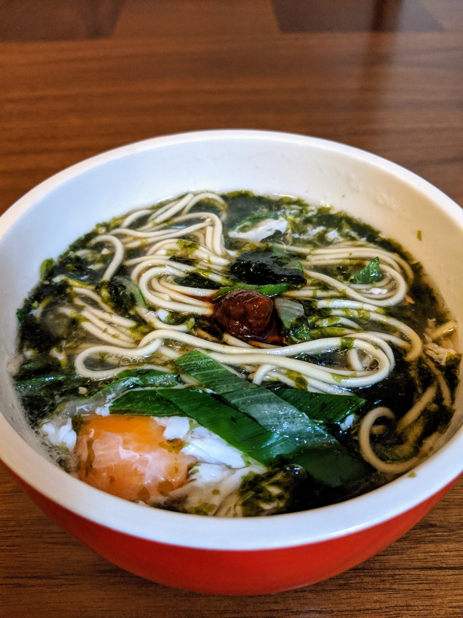 簡単ランチ♪ピリ辛海苔ラーメン