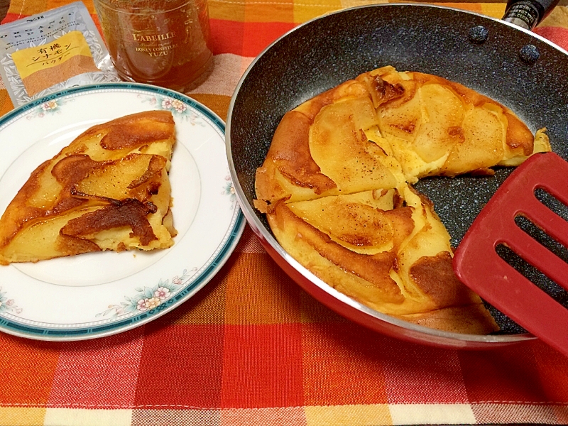 りんご・HMで簡単◎薄焼きクラフティ♡スキレット風