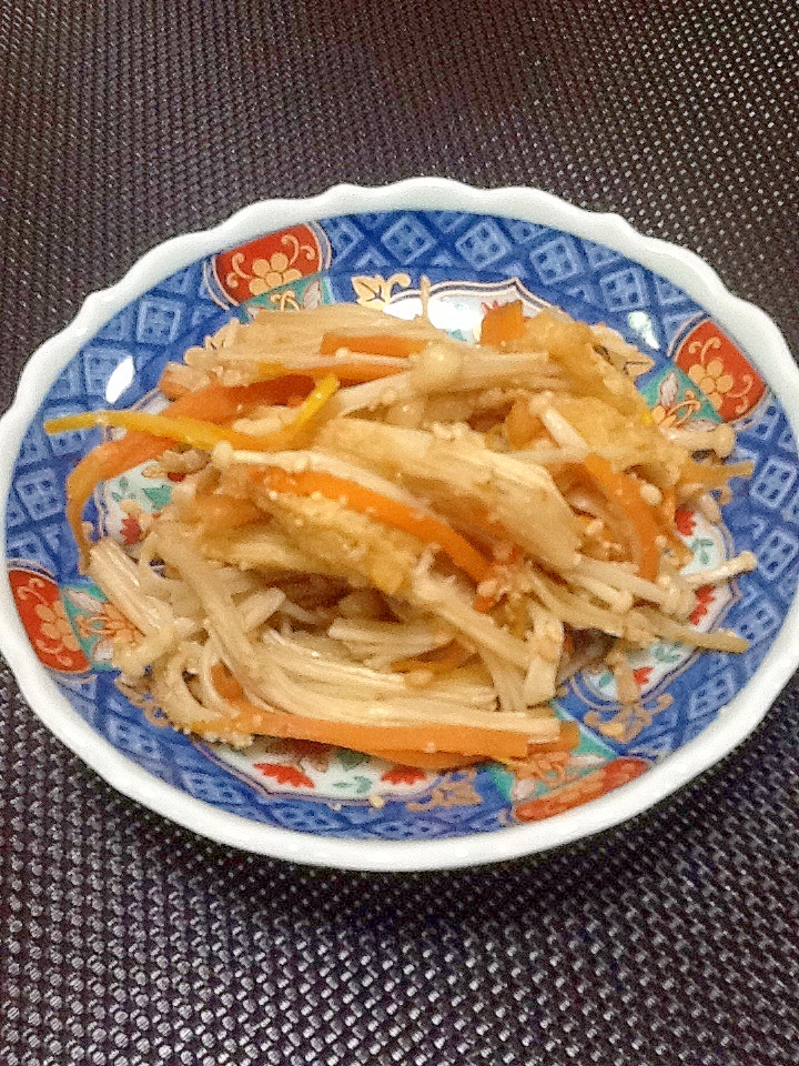 えのき 人参 油揚げの簡単副菜 レシピ 作り方 By 輝こ 楽天レシピ えのき 人参 油揚げの簡単副菜 レシピ 作り方 By 輝こ 楽天レシピ