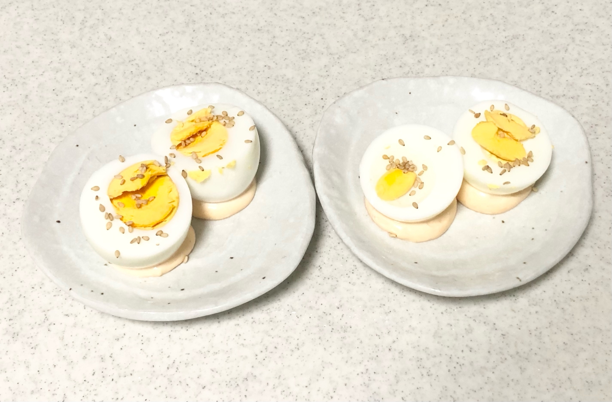 簡単⭐明太マヨネーズon茹で卵