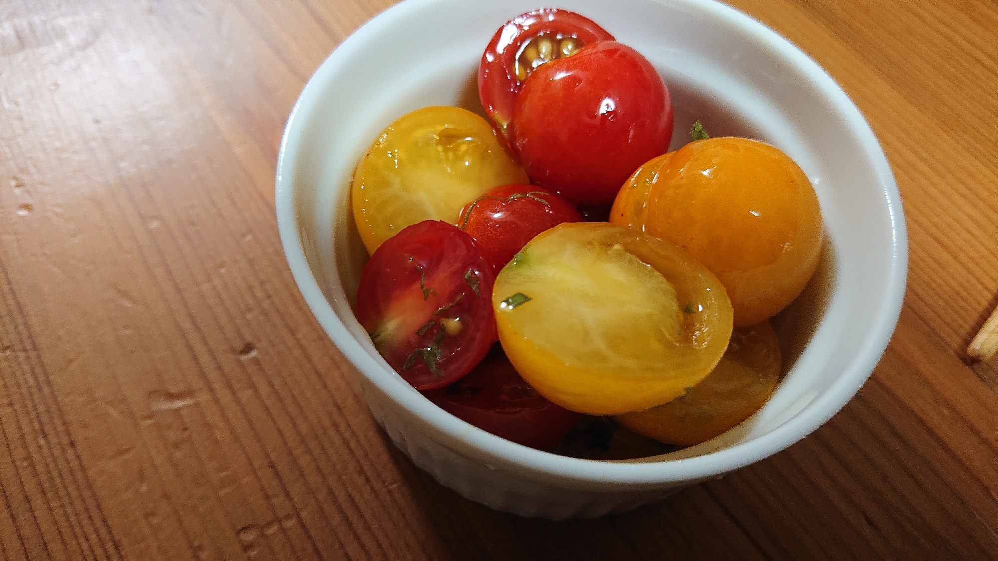 ミニトマトの大葉ポン酢マリネ