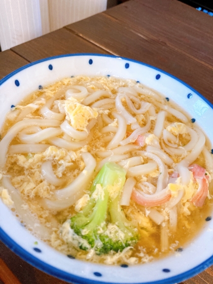 寒くなってきたので暖かいうどんが食べたくて。3歳こどももおいしく食べました！