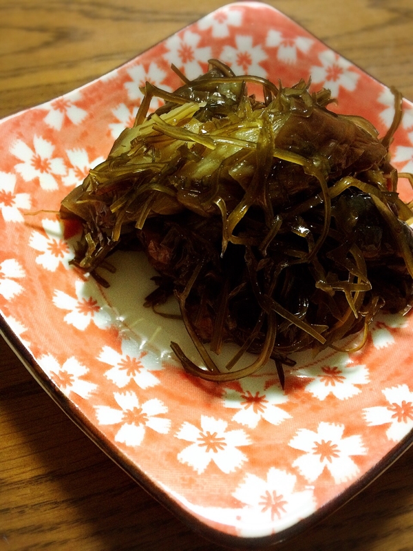 簡単！茄子と切り昆布の煮物