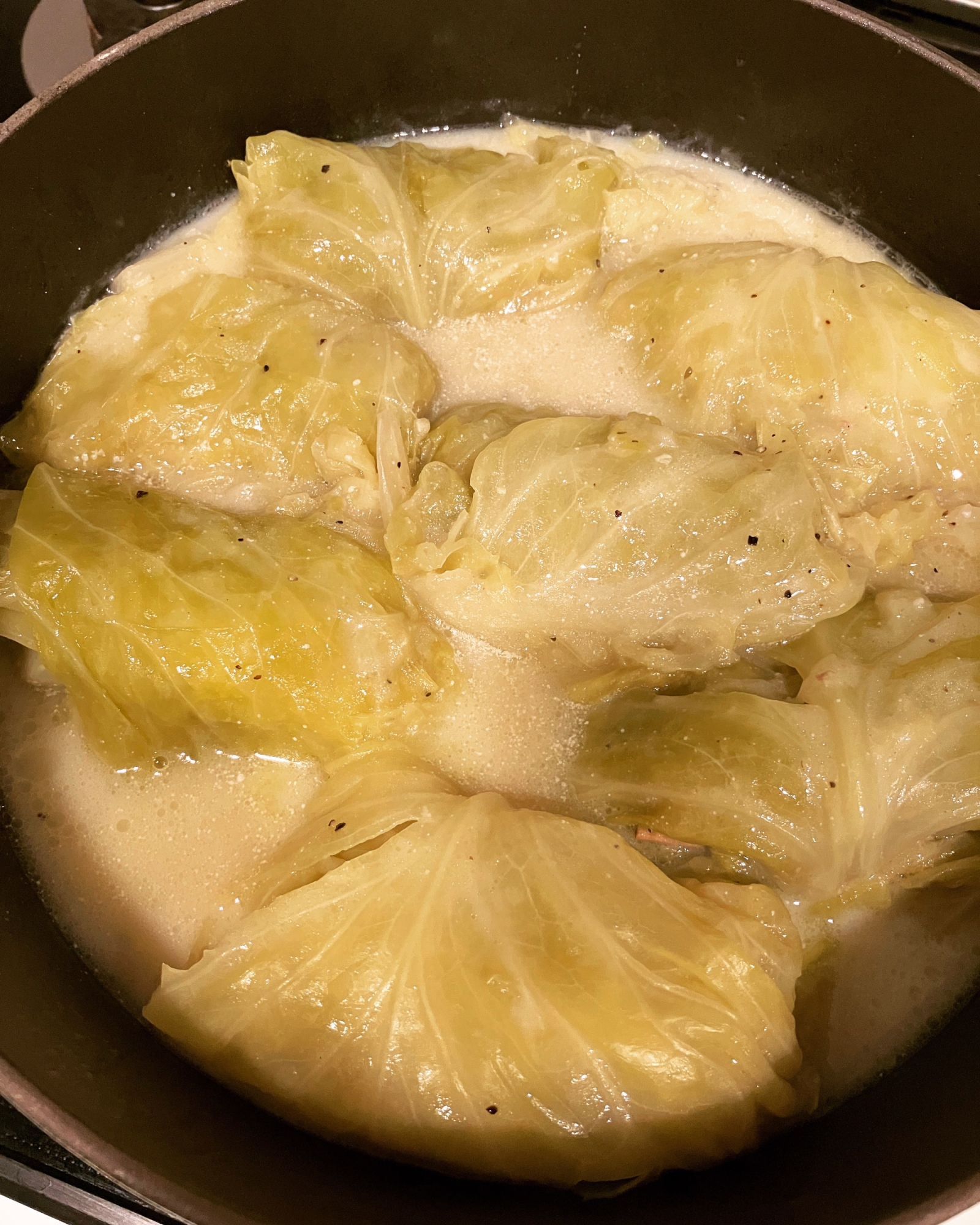 春キャベツのクリームロールキャベツ