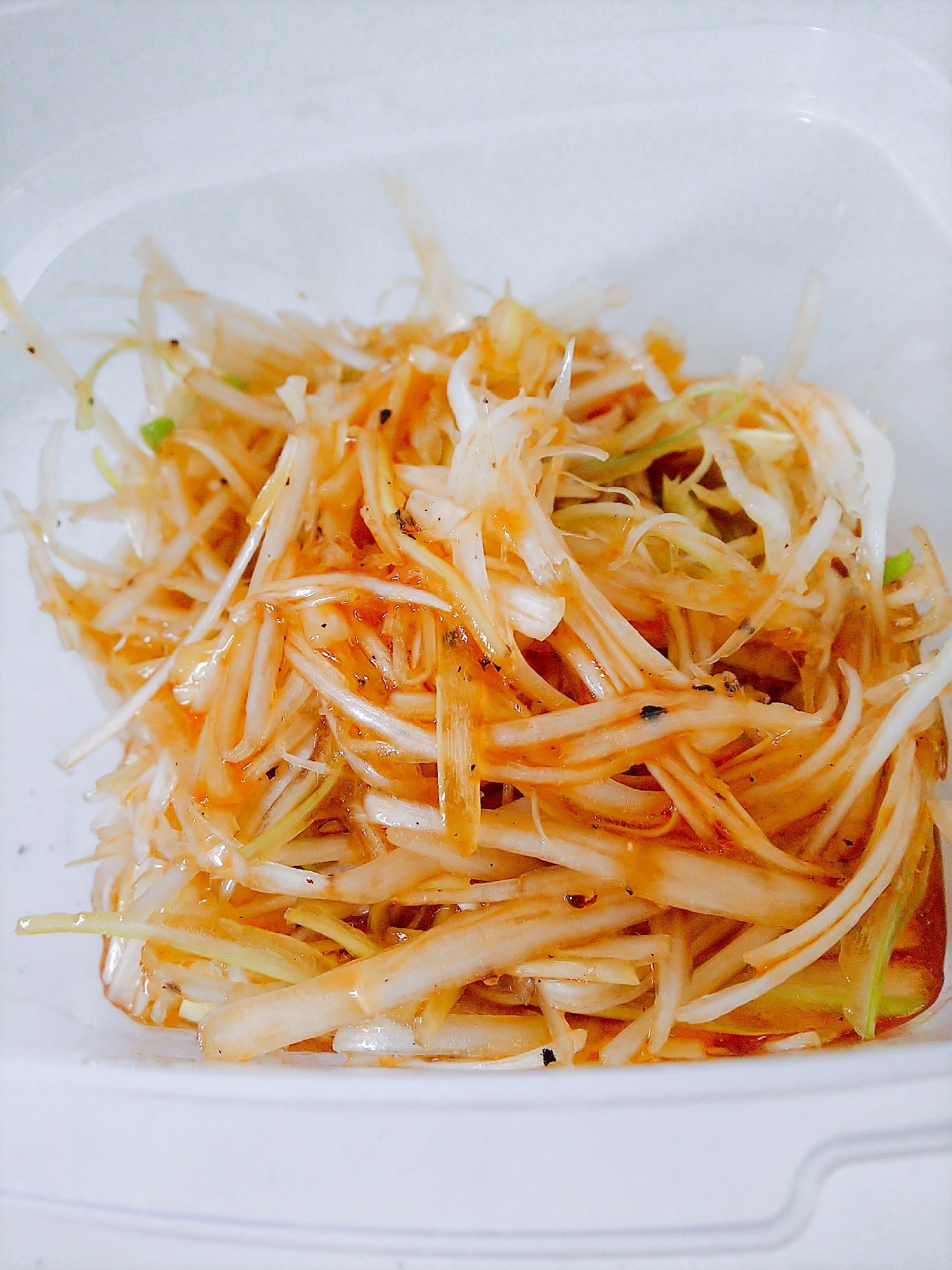 旨すぎ!白髪ねぎのピリ辛和え⭐️相性抜群食材沢山