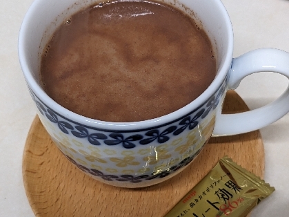 チョコ溶かしてるときからチョコのいい香りがしてて、とてもおいしかったです♪コーヒ飲めなくて紅茶で作りました。