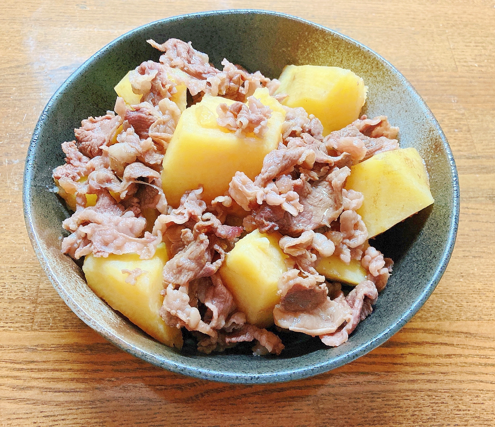 薩摩芋と牛肉の煮物