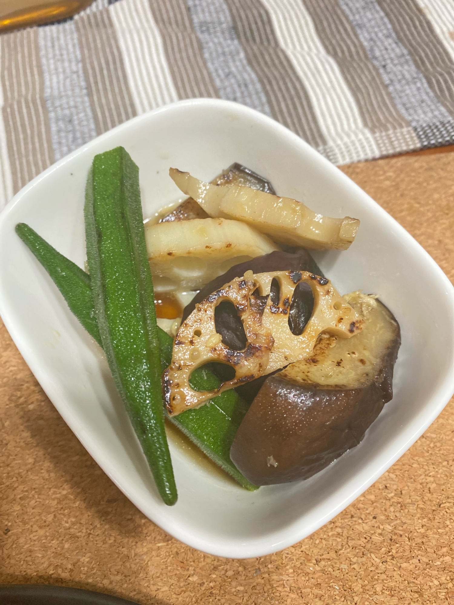 白だしで簡単！焼き野菜の冷やし煮浸し