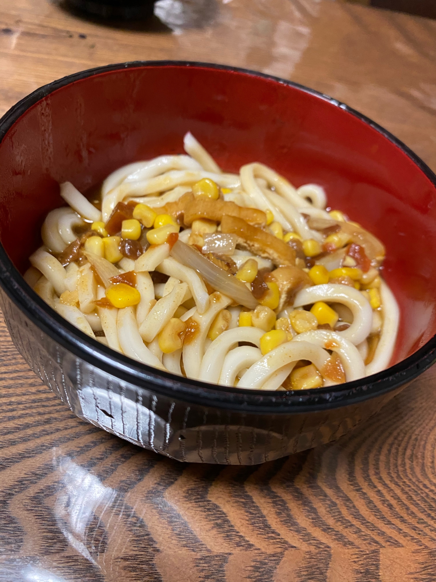 子供も大好き！！たっぷりコーンのカレーうどん