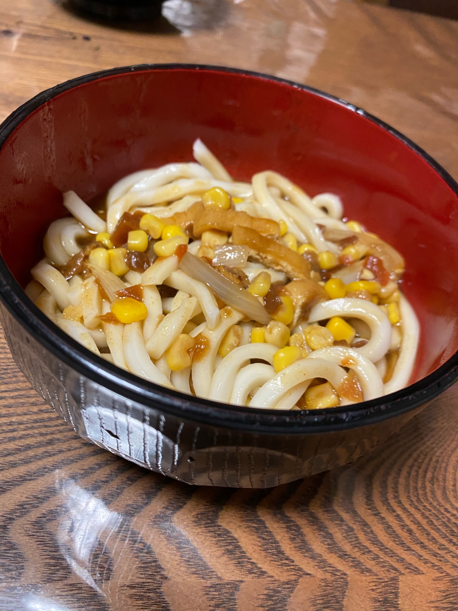 子供も大好き!!たっぷりコーンのカレーうどん