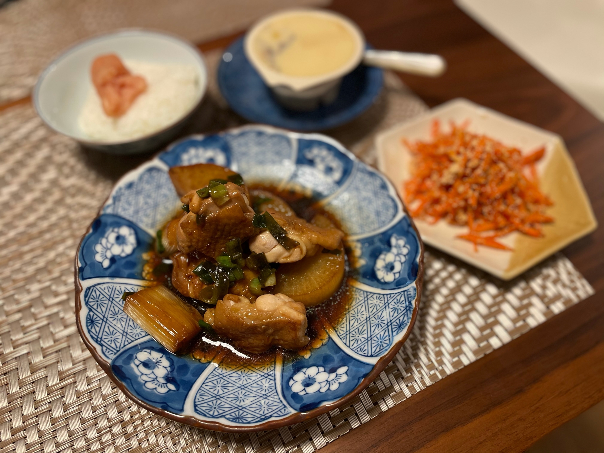 鳥ももと大根の梅酒煮