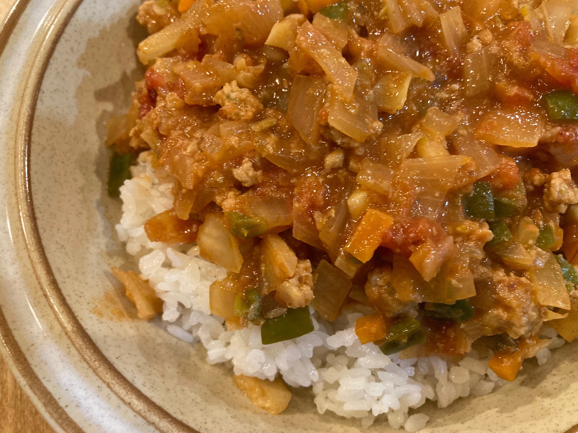 野菜たっぷりキーマカレー